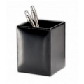 Black Econo Line Leather Pencil Cup